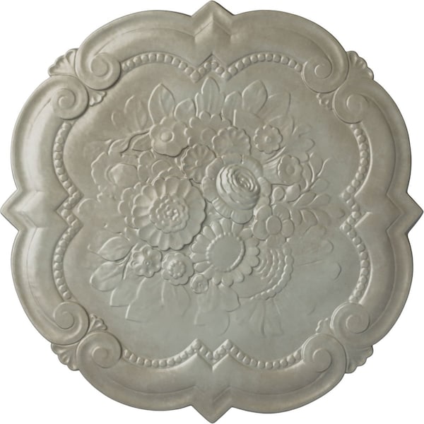 Ekena Millwork Victorian Ceiling Medallion, Hand-Painted Flash Gold, 24 3/8"OD x 1"P CM24VIFLS - main